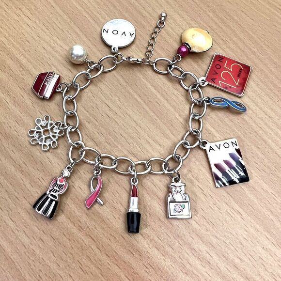 AVON Women's Celebrating 125 years charm bracelet 2011 - Picture 2 of 10
